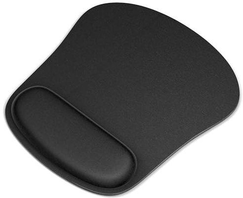 Gomin Mauspad mit Gelkissen - Ergonomisches Mousepad mit Handgelenkauflage - rutschfest und Wasserfest - Memory Foam Handballenauflage für Büro und Office - Bequeme Mausmatte für Maus, Laptop und PC