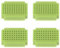 PATIKIL 4pcs Mini Breadboard, Solderless Breadboard Small Breadboard 55 Tie Points Prototype PCB Bread Board Electronics Kit Plates, ZY-55, Cyan