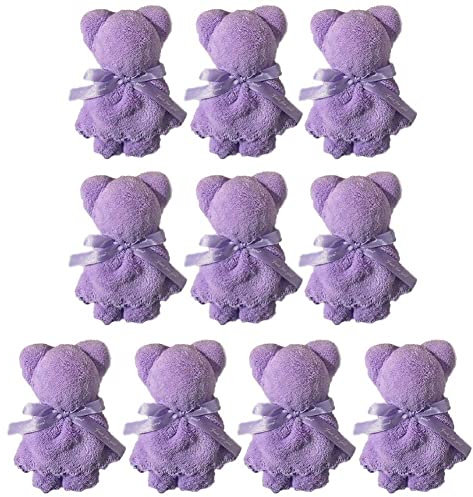 Mikrofaser-Tier-handtücher-Set, 10-teilig, Niedliches Bären-Handtuch, Weicher Plüsch, Schnell Trocknende Handtücher Für Küche Und Badezimmer