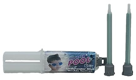 Silvered Pool Pegamento Adhesivo subacuático Especial pega gresite piscinas blanco 24 ml