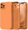 Kiresen Magnetic for iPhone 13 Pro Max Case with Screen Protector - Wireless Charging Compatible - Upgraded Camera Protection - Silicone Protective Phone Case for iPhone 13 Pro Max - Papaya Orange