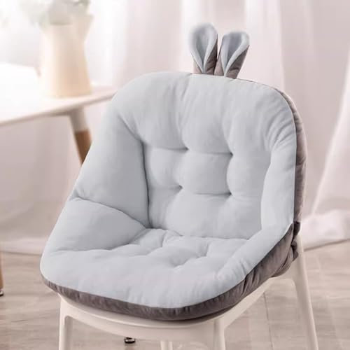 CYQQRDZSW Heizkissen für Stühle, Kissen für Schreibtischstuhl, Kissen für Sofa, Rückenlehne für den Winter, integriertes Kissen aus viskoelastischem Schaumstoff (Grau)