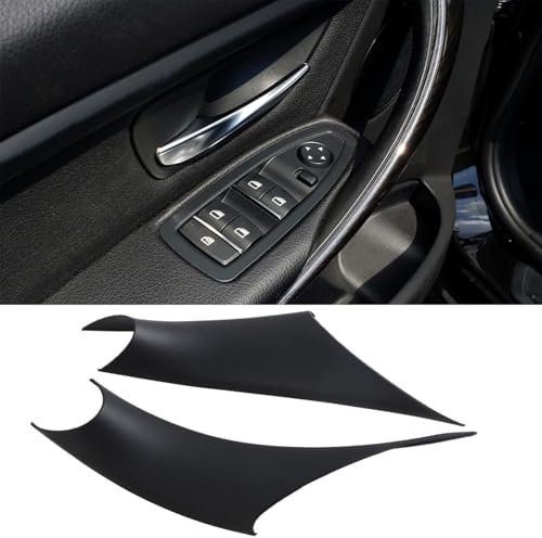 EVRBUL 2PCS Schwarz Türgriffabdeckung Türgriff Innen Kompatibel mit BMW 3er 4er Reihe F30/F31 320i, 328i, 330i, 335i und F32/F36 418i, 420i, 428i, 435i