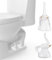 2Pcs Toilet Bolt Caps, White Ceramic Lovely Cat Elephant Cute Toilet Screw Cover Caps Bathroom Decor, Fun Animals Themed Gadgets for The Toilet Avoid Rusting Toilet Bolts Cover-Toilet Caps