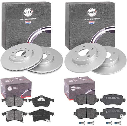 ABS Bremsscheiben + Beläge vorne + hinten | 16953 + 37076 + 16955 + 37296 passend für Astra G + A
