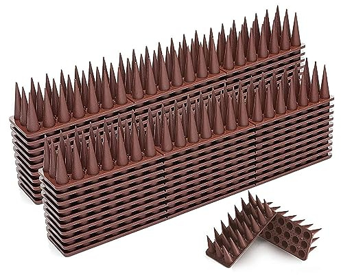 Asyduey 20 PCS Birds Repellent Spikes For Outside To Keep Birds Away,Fence Spikes For Railing And Roof