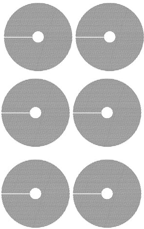 BUBEFSKD Protection de jardin pour jardinières de 38,3 cm de diamètre - Housses de terreau sans danger pour les animaux de compagnie - Design facile à couper - En polyéthylène