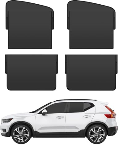 Xibao Sonnenschutz Auto Vorhang,Auto Vorhang Seitenscheibe Sonnenblenden für Kinder mit UV Schutz und Verdunkelung,Geeignet für die Meisten Pkw,SUVs,Wohnmobile,Limousinen,LKW (Front+Heckscheibe)