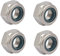 sourcing map 4 Stück Sechskantmuttern M10 x 1mm Umfang Metrisch Feingewinde 304 Edelstahl