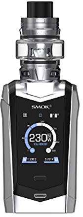 Original smok Species Kit, E Zigarette Akku 230W 1.45Farbenfroher Touchscreen T-FV8 Baby V2 Tank kompatibel mit Baby V2 A1, A2, A3 Coil Ohne Nikotin Ohne Tabak (Prism Chrome-Schwarz)