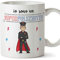 MUGFFINS (Taza en Italiano) Policía Original Tazas de café y Desayuno para Regalar Trabajadores y Profesionales. Soy un súper policía. Cerámica 350 ml