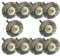 TF 10pcs Stainless Steel Wire Brushes, Crimped Wire, Medium Grit, 3mm Shank, Polishing & Cleaning Set for Metal, Wood, Stone