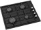 Ferre EL056-60cm Built-in Black Gas Hob, 4 Burners, Flame Failure Protection, Gas Hob, Gas Cooktop, Black, 60cm, NG/LPG Convertible, Built in