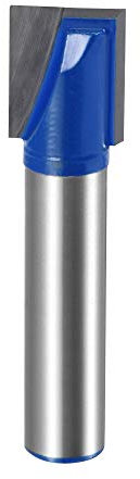 uxcell 11mm Dia 8mm Shank Bottom Cleaning Router Bit, 2 Flutes Carbide Tipped Cutter Uncoated for Woodworking