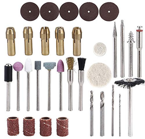 Herramienta Rotativa, Kit de Herramientas Rotativas 34Pcs /Set Accesorio de Herramienta Rotativa Eléctrica Pequeña para Grabado, Esmerilado y Pulido