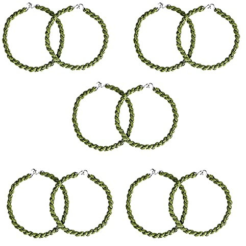 QincLing 10 Pieces Elastic Boot Straps Trouser Twists Leg Ties Blousing Garters with Metal Hooks for Navy Army Air Force
