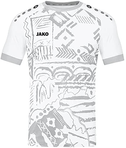 JAKO Kinder Trikot Tropicana (Kurzarm), Weiß/Silbergrau, 128
