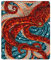 goodbath Octopus Wurfdecke, Ocean Sea Monster Kraken Warme Fleece Decke für Reisen Sofa Couch Bett, 200cm x 150cm, Rot Schwarz