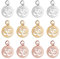 BENECREAT 30Pcs 3 Mischfarben 304 Edelstahl Om Charms Yoga OM Charms Anhänger (14x12mm) Für Schmuckherstellung DIY Halskette Armband