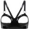 Agoky Damen Wetlook Ouvert BH Dessous Busen Offen Erotik Nieten Bra Unterwäsche Träger Crop Top Brust Harness Mit Metall Ketten Clubwear Schwarz F XXL