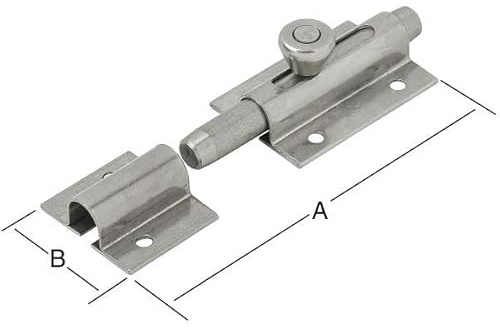 Vormann BolzenKnopfriegel 36X80 mm mit Schlaufe, gerade rostfrei