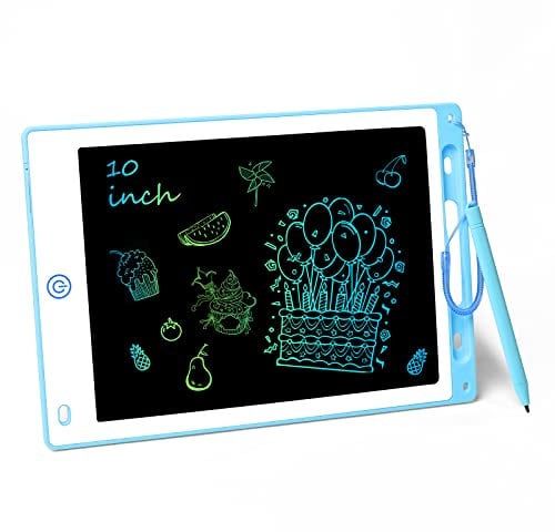 Vicloon Tableta de Escritura LCD, 10 Tablero de Dibujo Electrónico para Niños, Tablero de Graffiti de con Bloqueo de Pantalla Borrable para Educativo Clase Oficina Casa para Pinturas Niños y Juguete