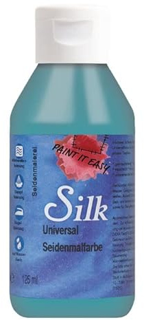 PAINT IT EASY NEU Bügelfarbe/Seidenmalfarbe, 125 ml, Petrol