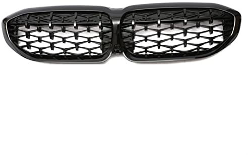 Yucss Car Accessiors for B&Mw G20 G21 G28 3Er 330I M3 340I 2019-2020 Frontstoßstange Nierengrill Diamond Racing Grille (Color : Trim Strips Red)