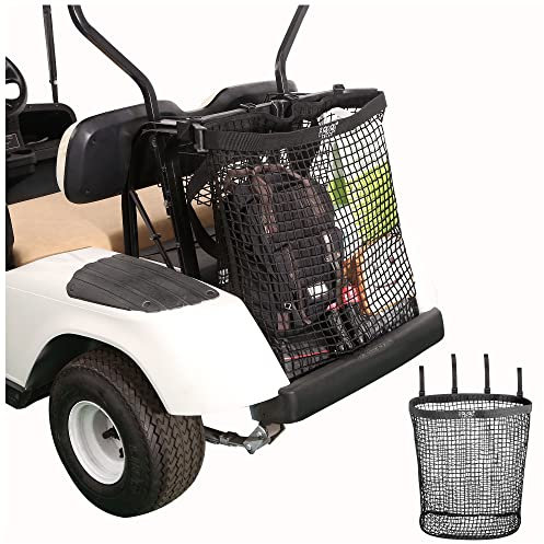 10L0L Universal Golf Cart Organizer Polyester Net Mesh Storage Bag