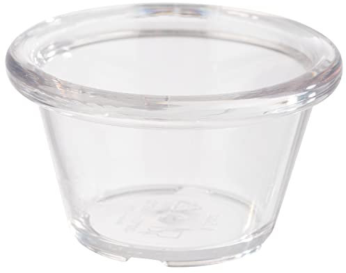 APS 40760 Lot de 12 coupelles en plastique Transparent Ø 6 cm Hauteur 3,5 cm