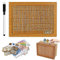 Spardose Holz,Sparbox mit Zahlen ankreuzen,Spardose, Retro Sparbüchse,Spardose Kinder Sparziel,Wiederverwendbare Spardose mit Sparziel und Zahlen zum ankreuzen (2000€)