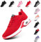 Hitmars Chaussure de Course Femme Respirante Légères Chaussures de Sport Fitness Gym Athlétiques Chaussures de Running Confortables Jogging Sneakers Rouge EU 37