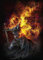 Displate Elden Ring Metal Poster Magnetische Befestigung Offiziell Lizenziert Bilder Lands Between - Knight in Flames Poster 32x45cm