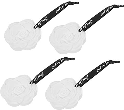 RORPOIR 4stücke Teiliges Blumendesign Aromatherapie Raumduft Langanhaltender Kleiderschrank Frischespender Wirkungsvoller Geruchsentferner Für Auto Und Schrank Dekorativer Duftbaustein