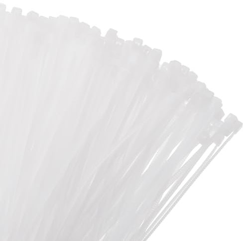 sourcing map 1000pcs 8cm/3 11 Lbs Cable Zip Ties Self-Locking Small Nylon Cable Tie Wraps 3mm for Cord Management, White