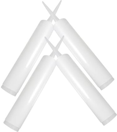 Uonlytech 4 Stück Leere Kartusche all purpose glue reparatur leerer Dichtungsrohre für Bodenfliesen nachfüllbare Dichtschläuche Dichtungsschläuche für Bodenfliesen Haushalt Leere Dose