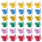 X Hot Popcorn 30 Stück Mini Axolotl Harz Charms Miniatur Axolotl winzige Tierfiguren Harz Schmuck Marine Aquarium Ornamente Puppenhaus Dekor für DIY Aquarium Topfgarten Feenzubehör