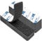 YISUMEI 12 Stück Klettband Selbstklebend Extra Stark, Klebepads Doppelseitig Wiederverwendbar,3 x 10cm Doppelseitiges Klettverschluss Selbstklebend Schwarz