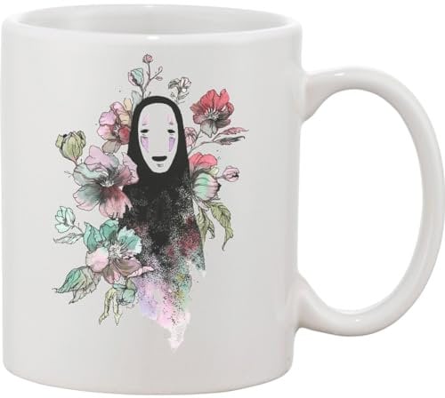 Beautiful No-Face Design Ceramic Mug White