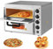 Llchaensc Four À Pizza Électrique, Deux Etages, 3000W,Chaleur De Voûte Et De Sole Réglable Indépendamment Jusqu'à 350°C, Fonction Minuterie, Four Double Cavité