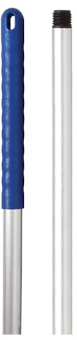 Aardvark Janitorial Supplies Pack of 2 Mop Handles, 125cm, Aluminium, Screw Fitting, Available in Red, Blue, Green, Yellow and White (Blue)