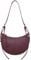 Travistar Umhängetasche Damen Halbmond Crossbody Bag Damen Klein Schultertasche Leder Schwarze Handtasche Hobo Satteltasche Abendtasche Moon Clutch Y2k Tasche mit Verstellbarem Gurt, Burgundy