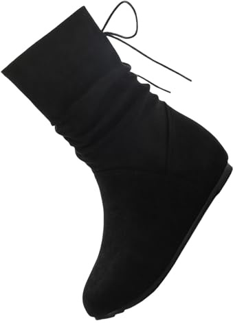 Langschaft Gummistiefel Schlupfstiefeletten Damen Stiefel mit seitlichem Reißverschluss für Damen, Stiefeletten, kurze Stiefel, Einzelschuhe für Damen, Gummistiefel Extra Weit Schnürstiefeletten Damen