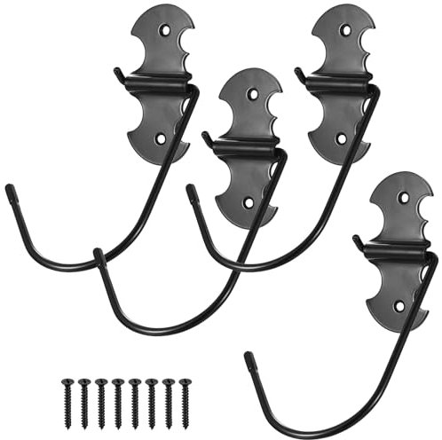 4 Pcs Colgador Bicicleta Pared, Soporte de Pared para Bicicletas, Soporte Pared Bicicleta Plegable, Soporte Bicicleta Pared Vertical, Soporte Ganchos para Colgar Bicicletas Pared, con Capa de Goma