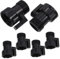 ANDRESLAD Expanding Hose Repair Kit 6pcs Hose Shut off Valve Garden Hose Pipe Shut off Double-ended Connector for Rvs Sprinklers