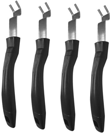 IMIKEYA Ensemble D'accessoires pour Gril 4 Pièces Outil De Levage De Grille De Cuisson sans Poignée pour Barbecue Outil De Levage De Grille sans Poignée pour en Extérieur