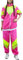 Generisch 80er 90er Jahre Outfit Damen Neon 80 Jahre Outfit Party Mädchen Neon Shirt 80s Aerobic Outfit Kleidung Mottoparty Gürtel Neon 80er Jahre Outfit Damen Sport