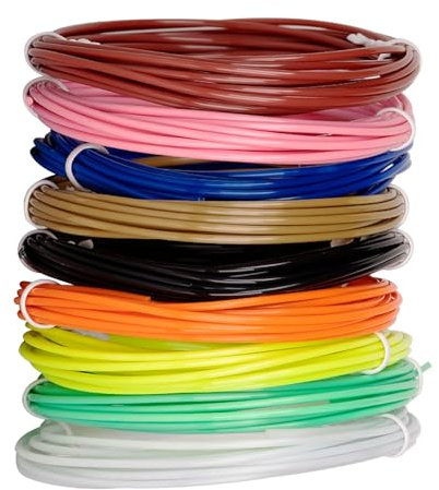3D-Druckstift-Filament, 10 Farben, 3 m, 3D-Druckstift-Filament, präzise Passform, Druck-Nachfüllstift-Filament zum Zeichnen, Kreativität für Hus