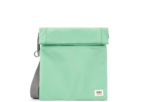 ROKA London Stratford Small Recycled Nylon Crossbody Bag (Matcha)