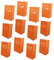 UKCOCO 12 Pezzi Sacchetti Carta Luminosi per Halloween con LED Decorazioni per Carta con Zucca per Spettrale